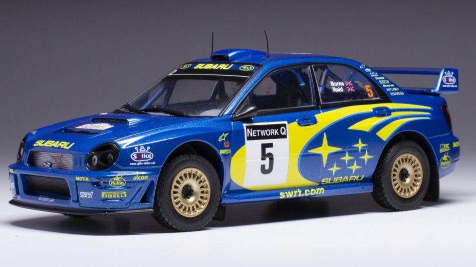Subaru Impreza S7 WRC N.5 Rally Great Britain 2001 Burns/Reid 1:24 DS Modellismo Subaru Impreza S7 WRC Rally Great scala 1:24