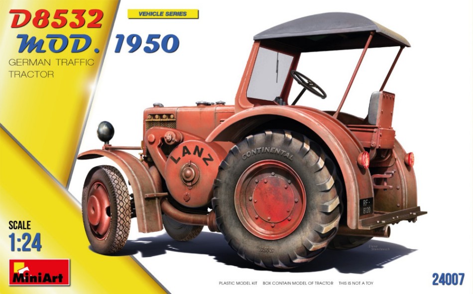 German Traffic Tractor D8532 MOD.1950 Kit 1:24 DS Modellismo German Traffic Tractor D8532 scala 1:24