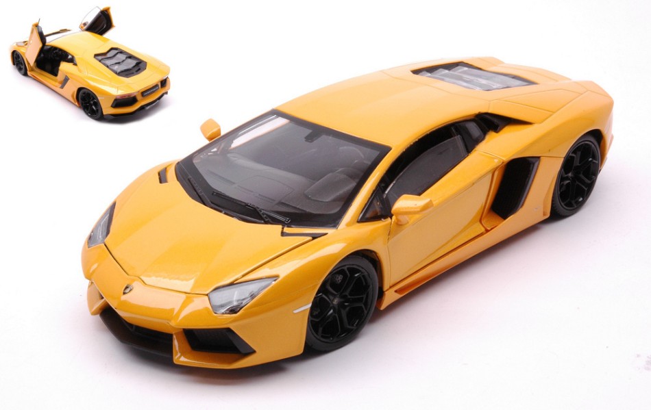 Lamborghini Aventador Lp 700-4 2011 Yellow 1:24 DS Modellismo Lamborghini Aventador Lp 700-4 scala 1:24
