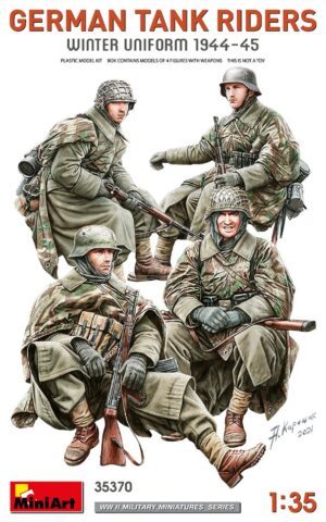German Tank Riders Kit scala 1:35 Miniart