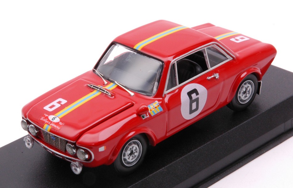 Lancia Fulvia 1.3 Coupe' HF N.6 Winner Sanremo Rally 1969 Kallstrom-Hagg DS Modellismo Lancia Fulvia 1.3 Coupe' Hf scala 1:43