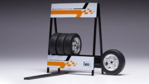Set 4 Wheels Lada Vfts Met.Grey scala 1:18