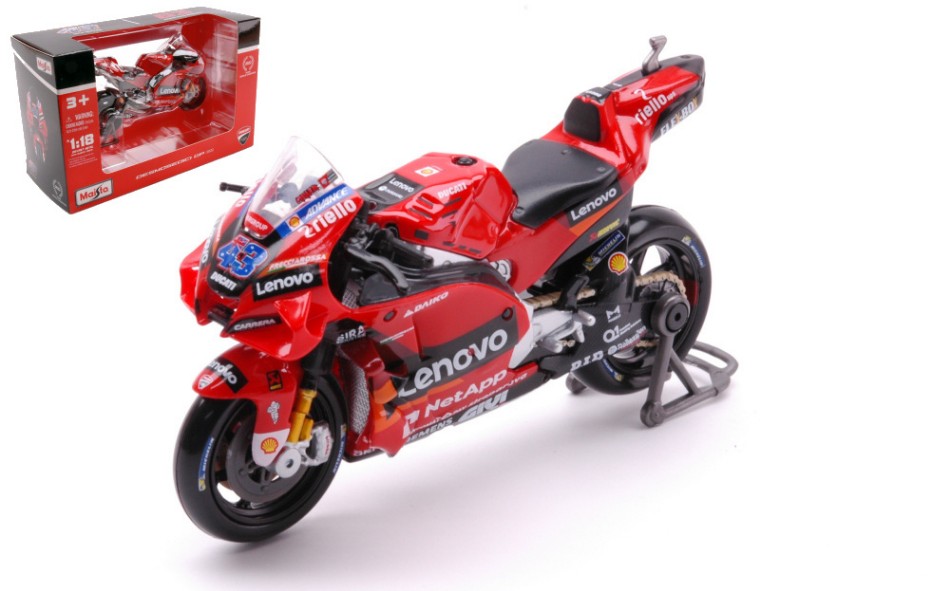 Ducati Desmosedici Lenovo 2022 N.43 Jack Miller Maisto 1:18 DS Modellismo Ducati Desmosedici Lenovo 2022 scala 1:18