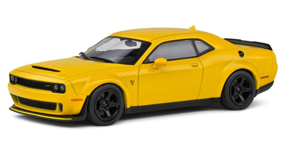 Dodge Challenger 2018 Demon Yellow 1:43 DS Modellismo Dodge Challenger 2018 Demon scala 1:43
