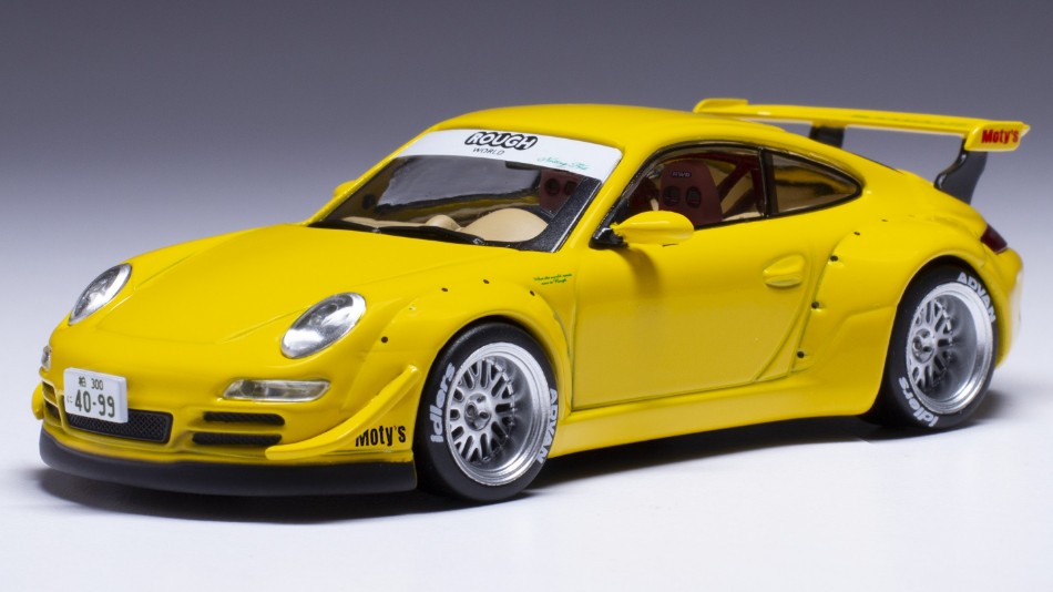 Porsche Rwb 997 Yellow 1:43 DS Modellismo Porsche Rwb 997 Yellow scala 1:43 Ixo Model