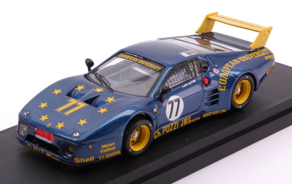 Ferrari 512 BB N.77 DNF LM 1980 J.C.Andruet-C.Ballot Lena 1:43 DS Modellismo Ferrari 512 Bb Dnf LM 1980 scala 1:43