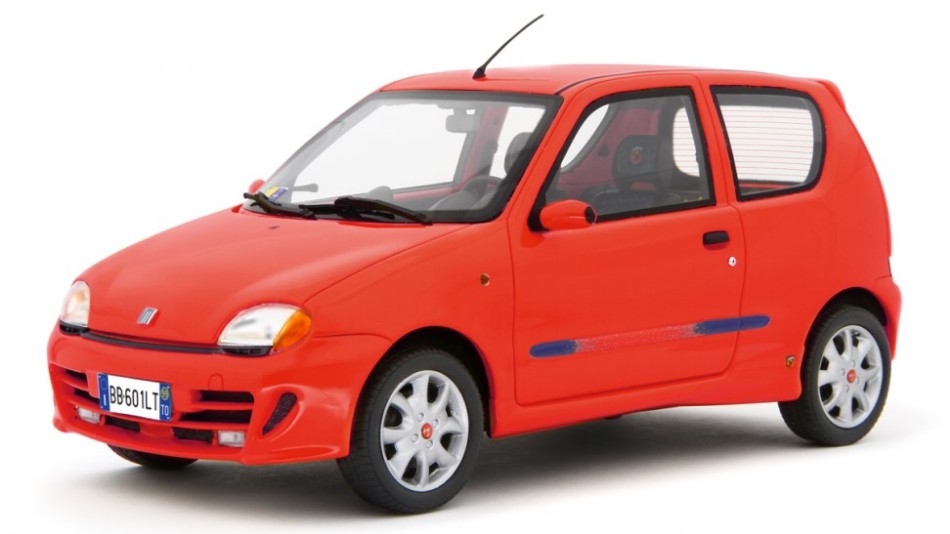 Fiat 600 Sporting Abarth 1998 Red 1:18 DS Modellismo Fiat 600 Sporting Abarth 1998 Red scala 1:18