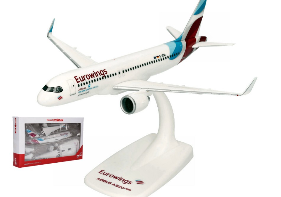 AIRBUS A320neo EUROWINGS 1:200 DS Modellismo Airbus A320neo Eurowings scala 1:200 Herpa