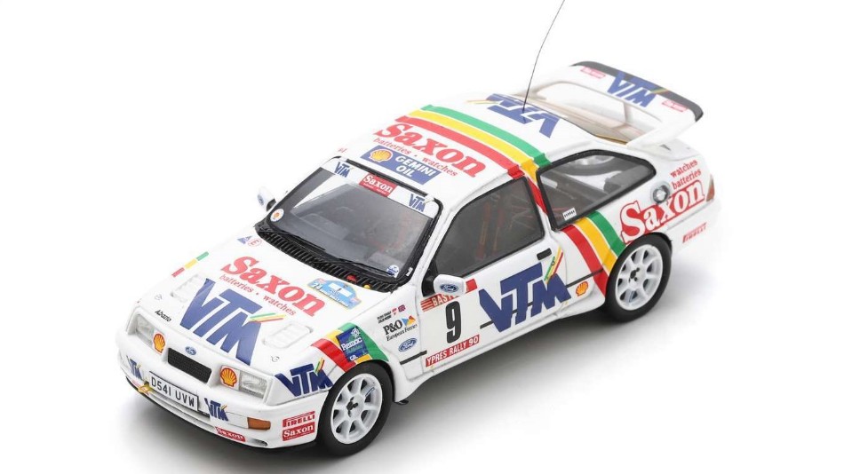 Ford Sierra RS Cosworth N.9 4th Ypres Rally 1990 C.Mcrae-D.Ringer DS Modellismo Ford Sierra RS Cosworth 4th Ypres scala 1:43