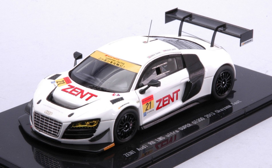 Zent Audi R8 LMS N.21 Ultra Super GT300 2013 Okayama Test 1:43 DS Modellismo Zent Audi R8 Lms Ultra Super scala 1:43