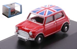 Austin Mini Red/Union Jack scala OO 1:76