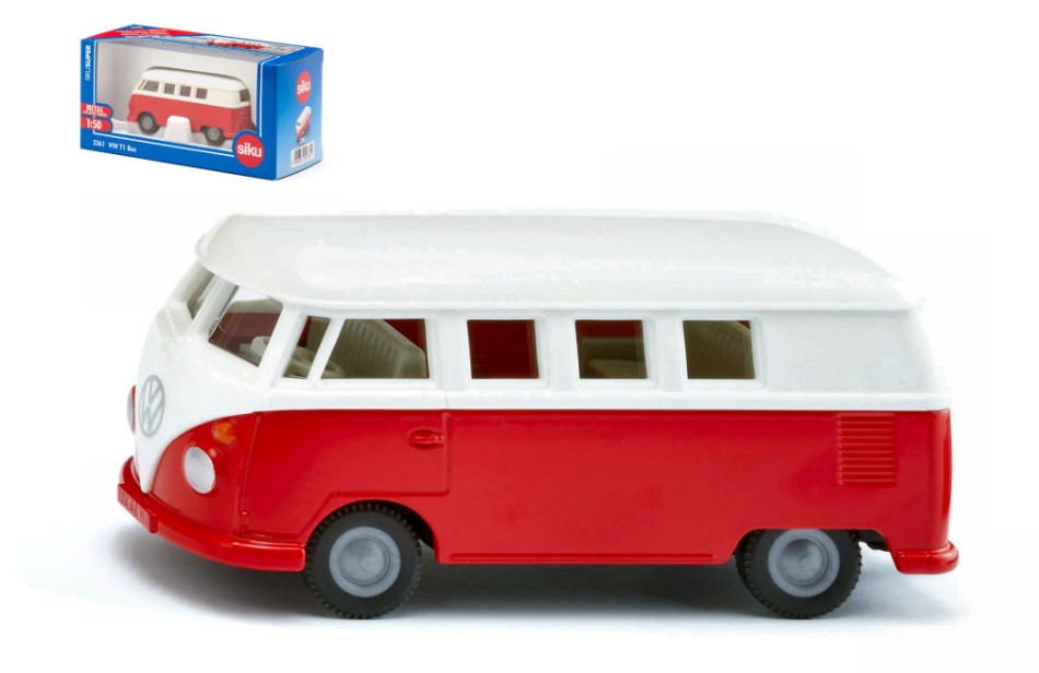 VW T1 Bus Red/White 1:50 DS Modellismo VW T1 Bus Red/White scala 1:50 Siku