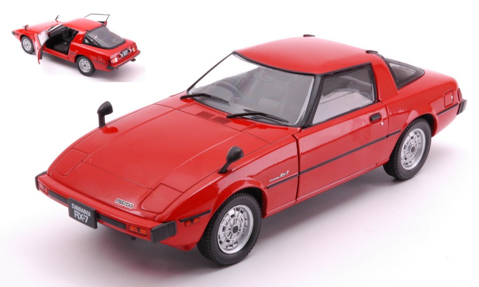 Mazda Rx-7 Rhd 1980 Red 1:24 DS Modellismo Mazda Rx-7 Rhd 1980 Red scala 1:24 Whitebox