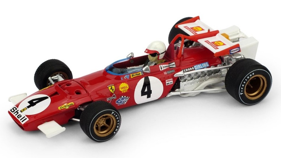 Ferrari 312B Clay Regazzoni 1970 N.4 Winner Italy GP W/Pilote 1:43 DS Modellismo Ferrari 312B Clay Regazzoni 1970 scala 1:43