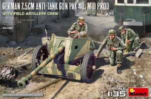 German 7,5 cm Anti-Tank Gun Pak scala 1:35