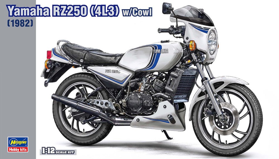 Yamaha RZ250 1982 Kit 1:12 DS Modellismo Yamaha RZ250 1982 Kit scala 1:12 Hasegawa