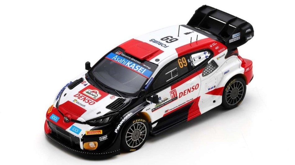 Toyota GR Yarys N.69 3rd Rally Japan 2023 K.Rovanpera-J.Halttunen DS Modellismo Toyota Gr Yarys 3rd Rally Japan scala 1:43