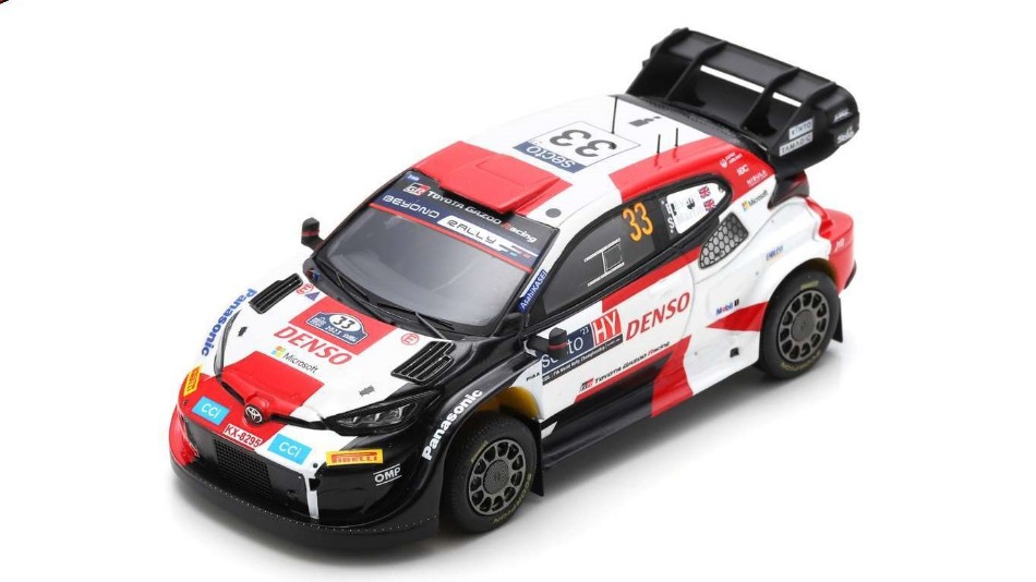 Toyota Yaris N.33 Winner Rally Finland 2023 E.Evans-S.Martin DS Modellismo Toyota Yaris Winner Rally Finland scala 1:43