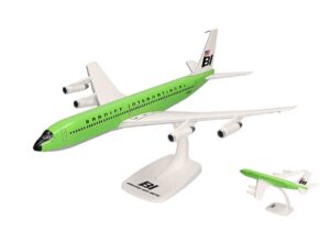 Boeing 707-320 Solid Linegreen scala 1:144