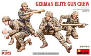 German Elite Gun Crew Kit scala 1:35 Miniart