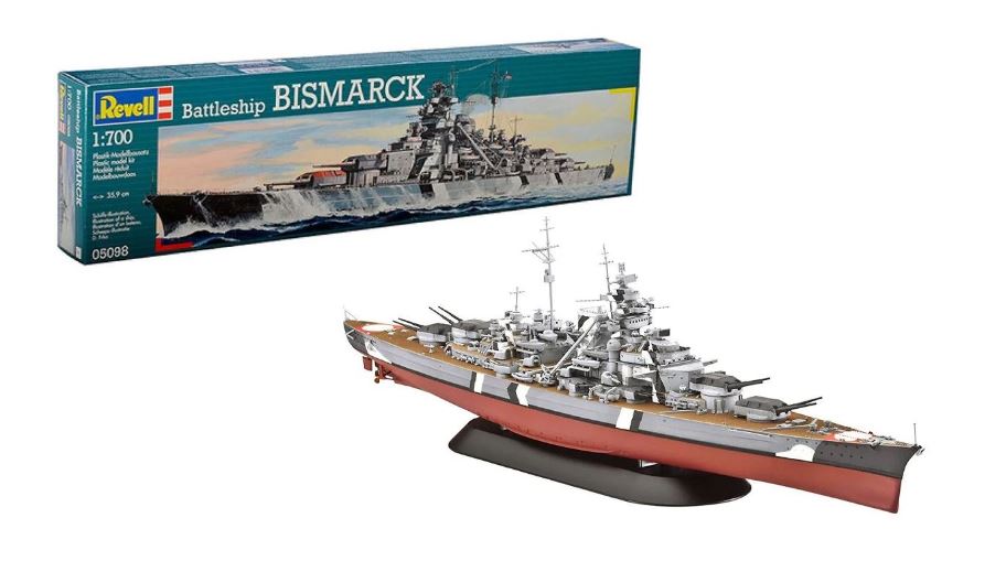 Nave Bismarck Kit 1:700 DS Modellismo Nave Bismarck Kit scala 1:700 Revell