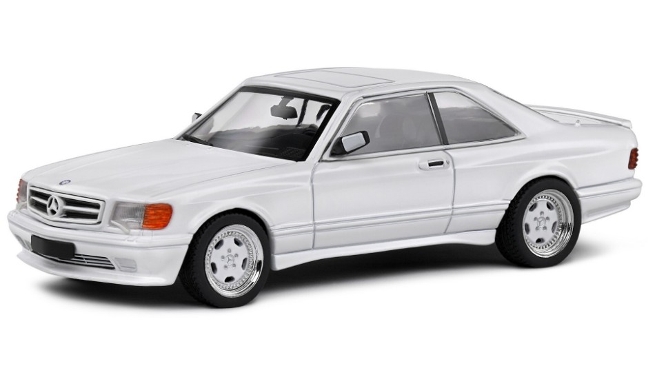 Mercedes S-Class 560SEC AMG (C126) Wide Body 1990 White 1:43 DS Modellismo Mercedes S-Class 560SEC AMG Wide scala 1:43