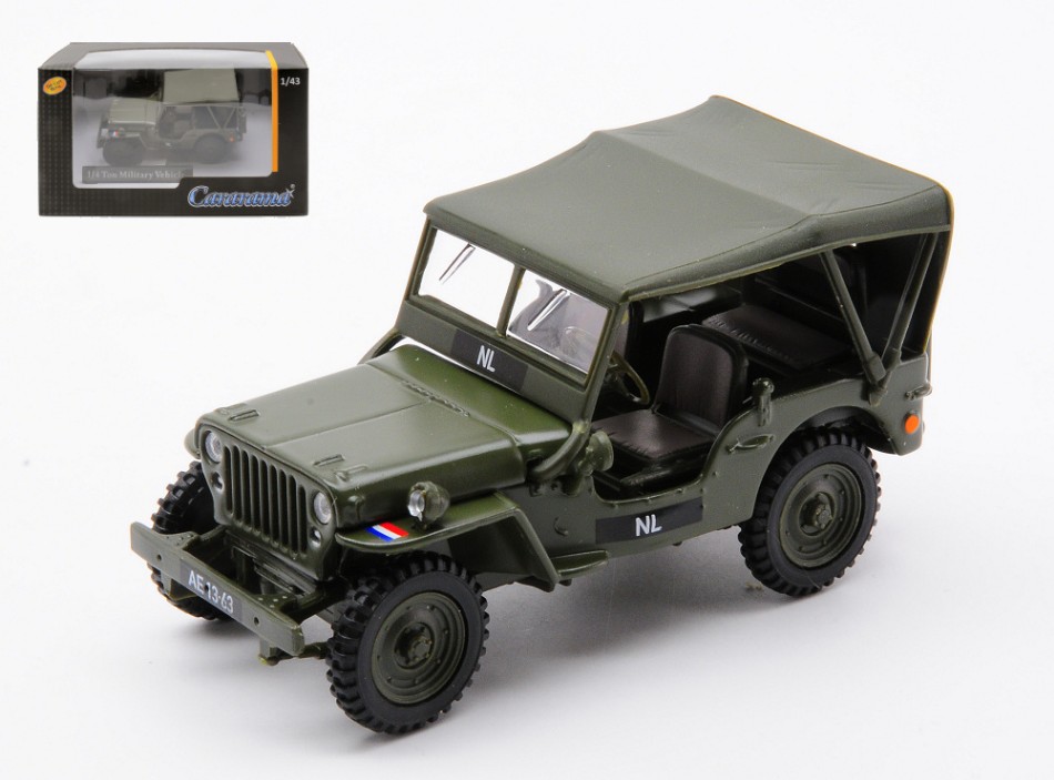 1/4 Ton Military Vehicle NL 1955 Closed Top 1:43 DS Modellismo Ton Military Vehicle Nl 1955 scala 1/4