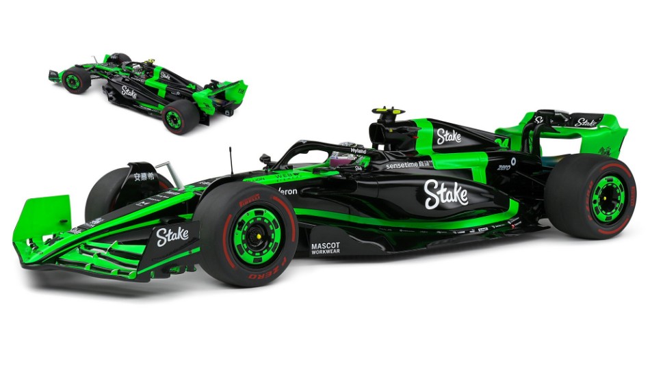 Sauber C44 Team Stake Kick N.24 Bahrain GP 2024 Zhou Guanyu 1:18 DS Modellismo Sauber C44 Team Stake Kick scala 1:18