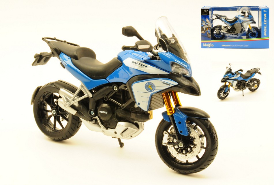 Moto Ducati Multistrada Polizia Italiana 1:12 DS Modellismo Moto Ducati Multistrada Polizia scala 1:12