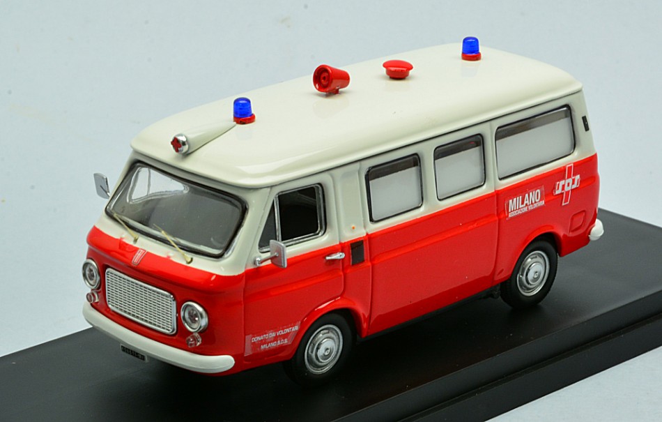 Fiat 238 Sos Milano - 07.02.1975 50mo Anniversario 1:43 DS Modellismo Fiat 238 Sos Milano 07.02.1975 scala 1:43