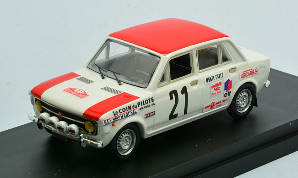 Fiat 128 Rally N.21 Rally Monte Carlo 1970 A.Jallot-G.Marion DS Modellismo Fiat 128 Rally Rally Monte Carlo scala 1:43