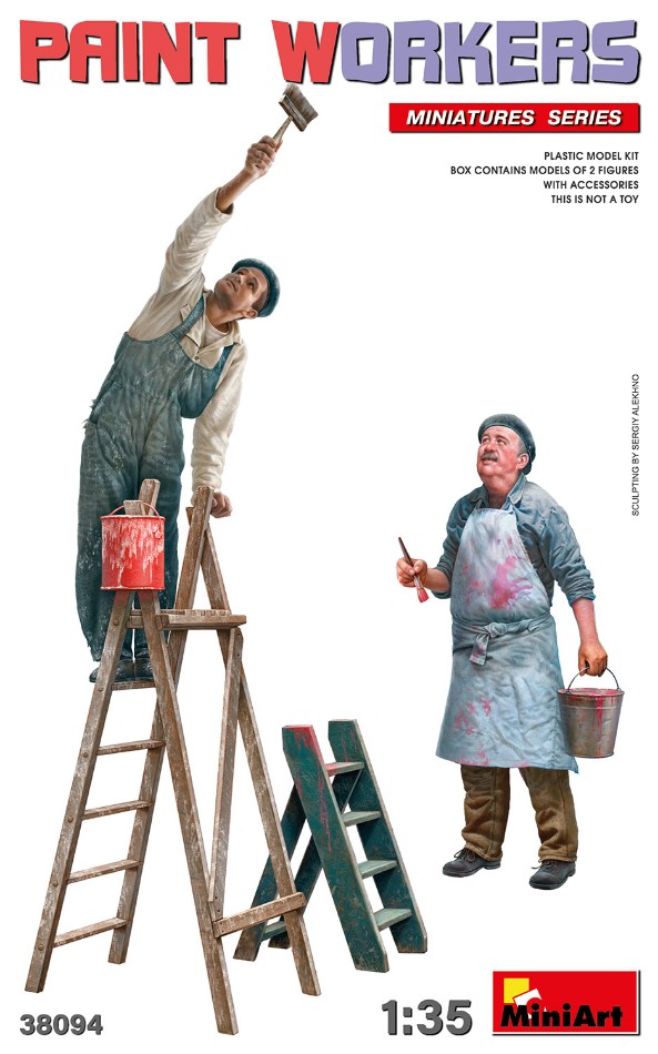 Paint Workers with Accessories Kit 1:35 DS Modellismo Paint Workers with Accessories scala 1:35