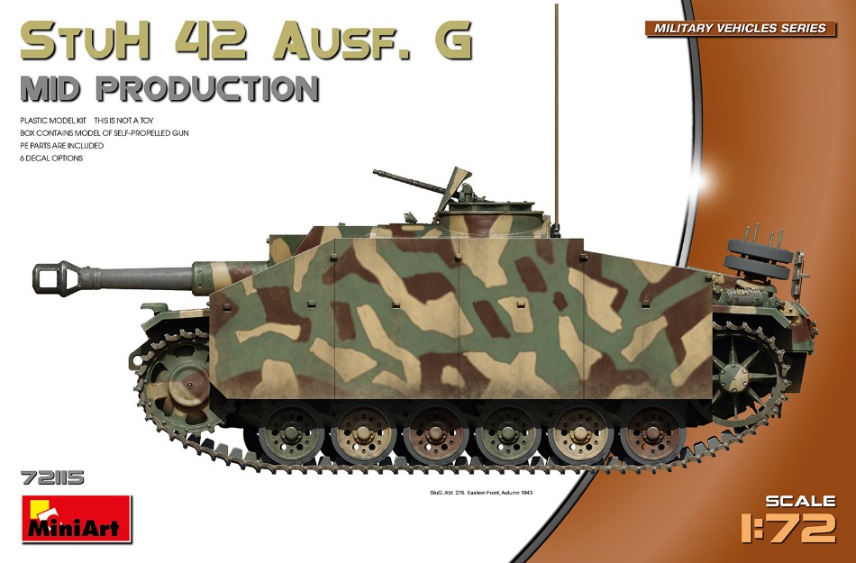 StuH 42 Ausf.G MID PROD.KIT 1:72 DS Modellismo StuH 42 Ausf.G Mid Prod.Kit scala 1:72