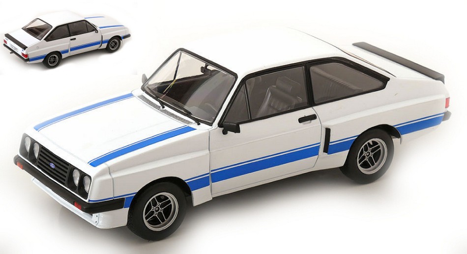 Ford Escort Mki II RS 2000 X-Pack 1977 White/Blue Decals 1:18 DS Modellismo Ford Escort Mki II RS 2000 X-Pack scala 1:18