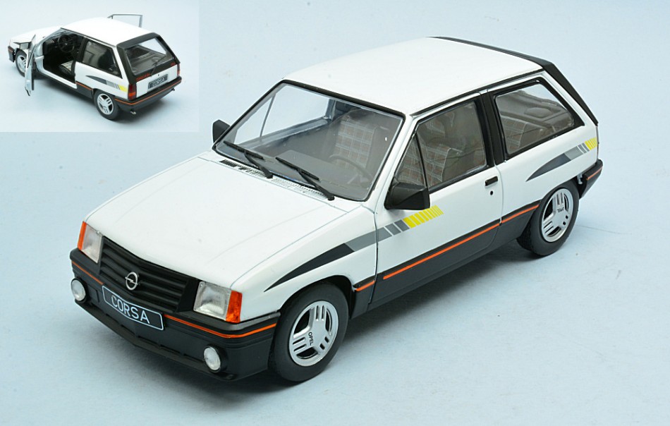 Opel Corsa A Sr 1985 White 1:24 DS Modellismo Opel Corsa A Sr 1985 White scala 1:24