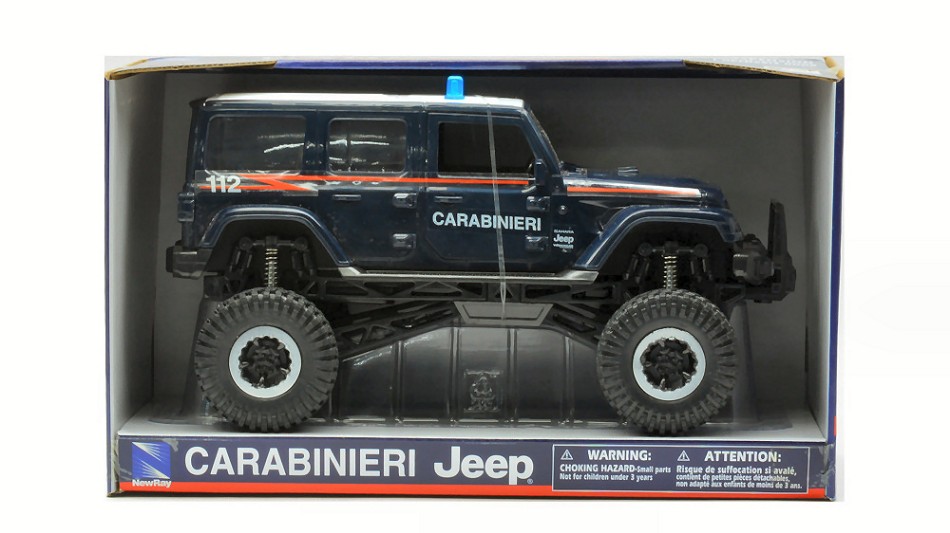 Jeep Sahara Big Wheels Carabinieri 1:18 DS Modellismo Jeep Sahara Big Wheels scala 1:18