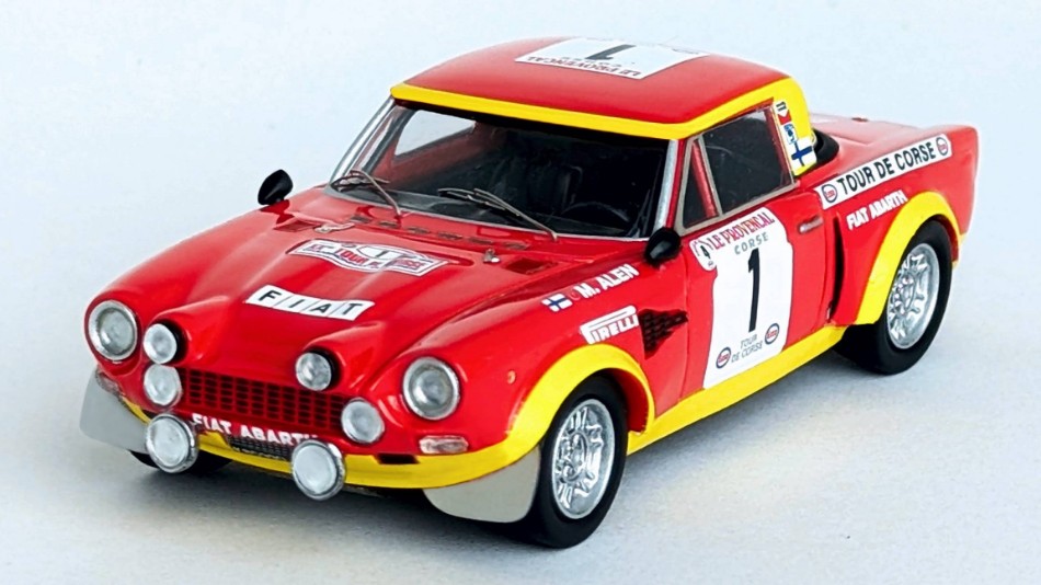 Fiat 124 Abarth N.1 Tour de Corse 1974 Alen-Kivimaki DS Modellismo Fiat 124 Abarth Tour de Corse scala 1:43