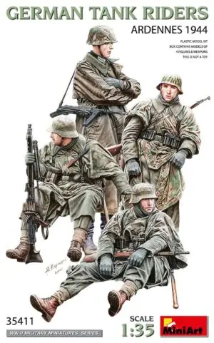 German Tank Riders Ardennes 1944 scala 1:35