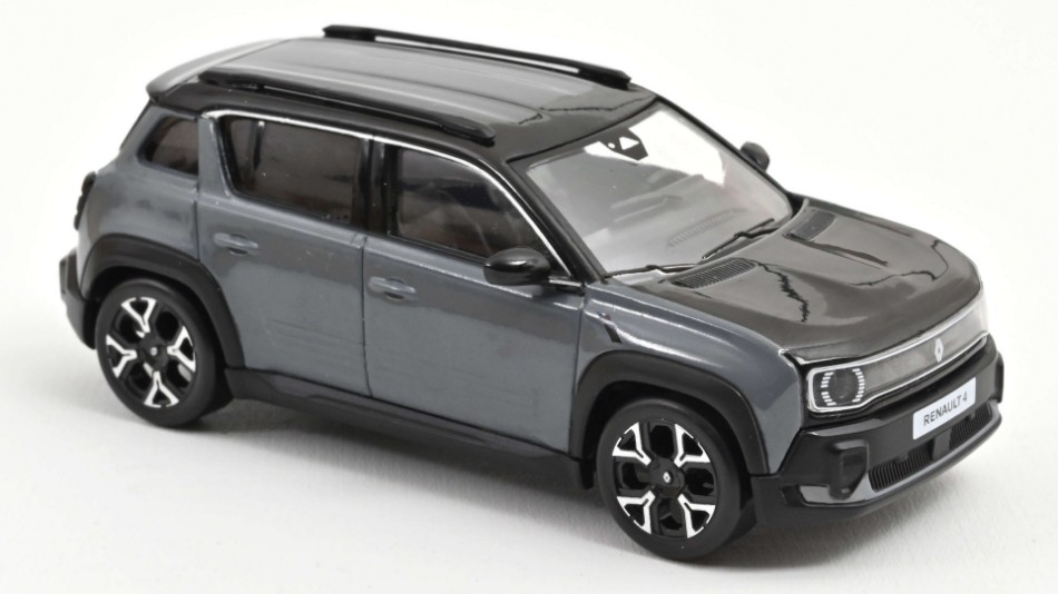 Renault 4 E-Tech Electric 2025 Urban Grey 1:43 DS Modellismo Renault 4 E-Tech Electric 2025 scala 1:43