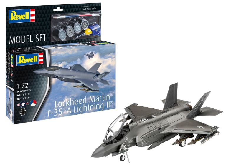 Model Set Lockeed Martin F-35 A Lightning II Kit 1:72 DS Modellismo Model Set Lockeed Martin F-35 scala 1:72
