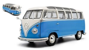 Volkswagen T1 Samba Minibus 1962 scala 1:18