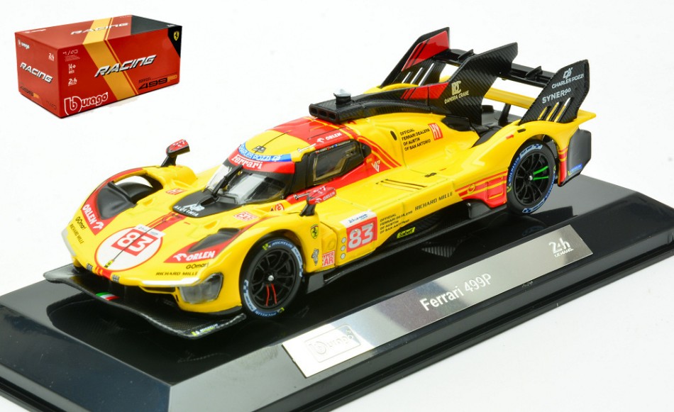 Ferrari 499P N.83 Le Mans 2024 Kubica-Yifei-Scarcman Signature 1:43 DS Modellismo Ferrari 499P Le Mans 2024 scala 1:43