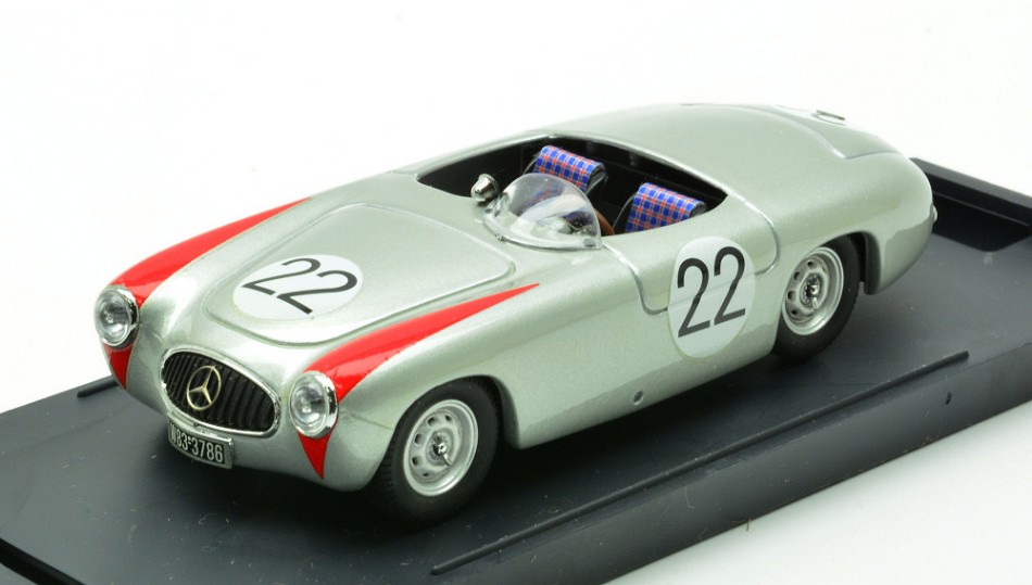 Mercedes 300 SL Spider N.22 3rd Nurburgring 1952 Fritz Riess 1:43 DS Modellismo Mercedes 300 SL Spider 3rd scala 1:43