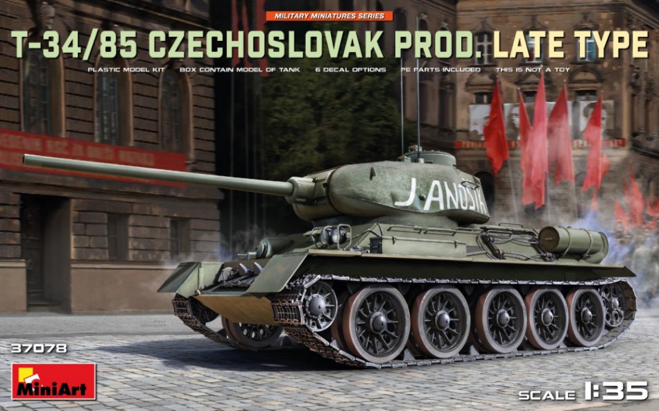 T-34-85 CZECHOSLOVAK Prod.Late Type KIT 1:35 DS Modellismo T-34-85 Czechoslovak Prod.Late scala 1:35