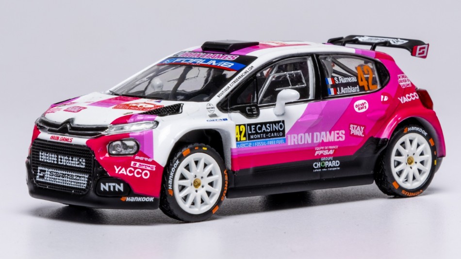 Citroen C3 N.42 RALLY2 Rally Monte Carlo 2025 Rumeau-Amblard DS Modellismo Citroen C3 RALLY2 Rally Monte scala 1:43