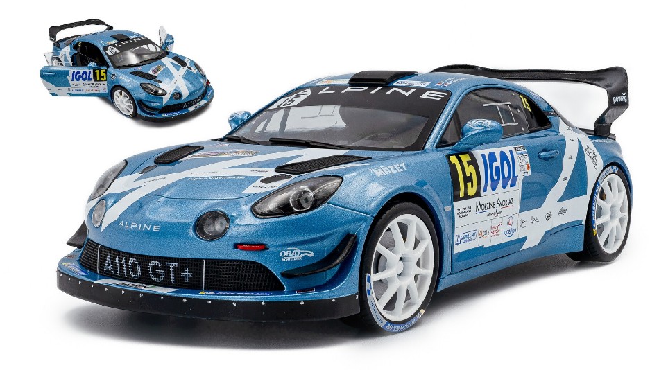 Alpine A110 RGT N.15 Rally Mont Blanc 2024 R.Astier-D.Giraudet DS Modellismo Alpine A110 Rgt Rally Mont Blanc scala 1:18