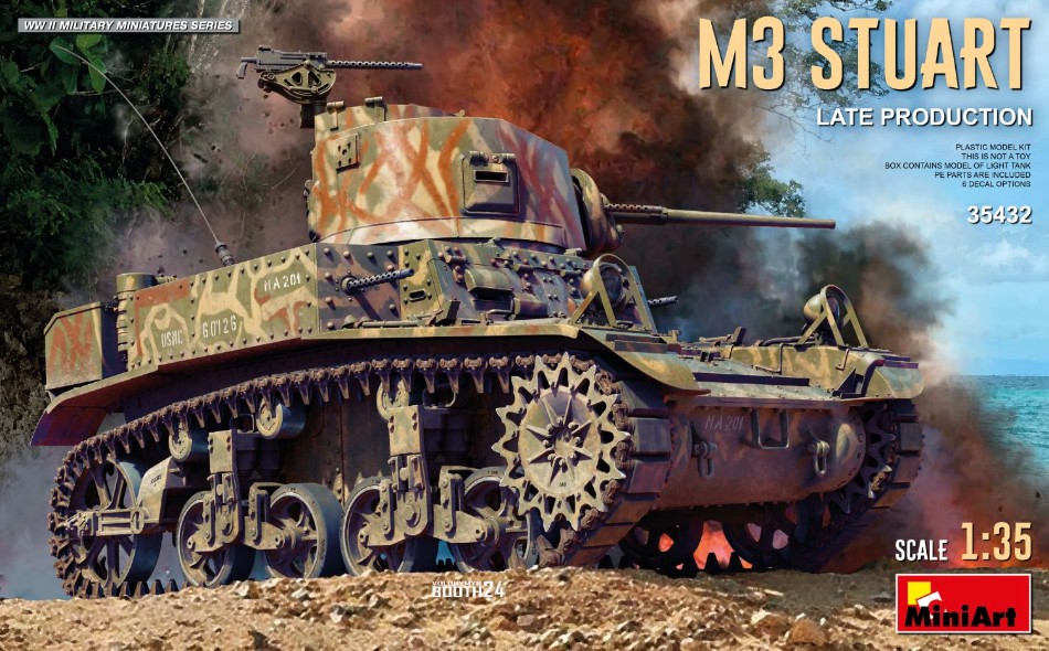 M3 Stuart Light Tank Late Prod. Kit 1:35 DS Modellismo M3 Stuart Light Tank Late Prod. scala 1:35