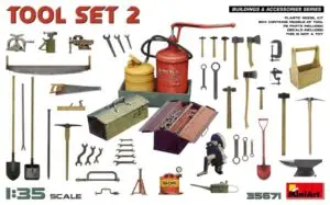 Tool Set Kit scala 1:35 Miniart