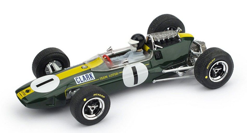 Lotus 33 J.Clark 1965 N.1 Winner Germania GP + Pilota World CHAMP.1:43 DS Modellismo Lotus 33 J.Clark 1965 Winner scala 1:43