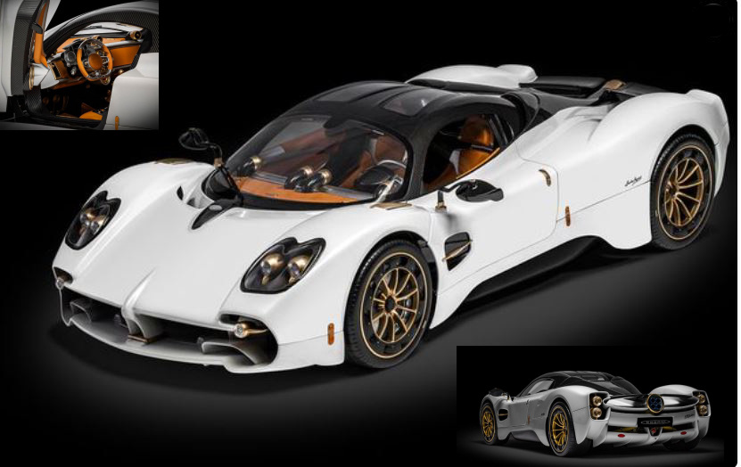 Pagani Utopia Coupe' Bianco Perla Kit 1:8 DS Modellismo Pagani Utopia Coupe' Bianco Perla scala 1:8